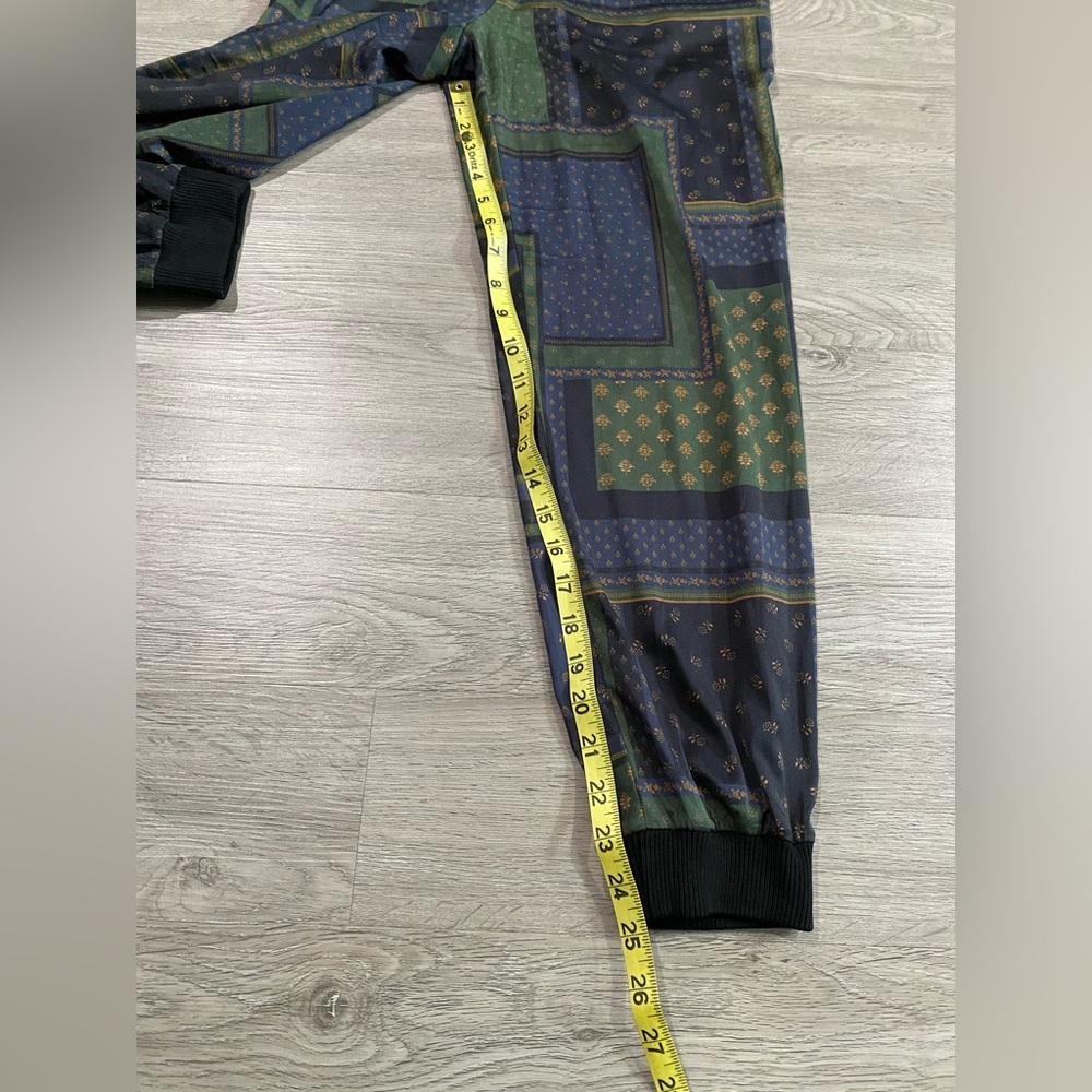 Veronica Beard Avamere Patchwork Pants Green Xs - image 5